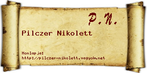 Pilczer Nikolett névjegykártya